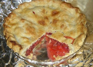 Strawberry Rhubarb Pie--May 2009